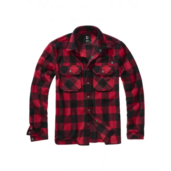  Hemd BRANDIT BD9720 ROT/SCHWARZ 