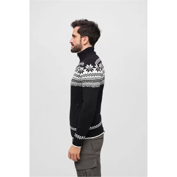  Herren -Sweatshirt BRANDIT CARDIGAN NORWEGER BD5030 SCHWARZ 