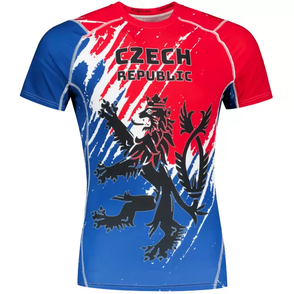  Herren Funktions-Kompressionsshirt mit kurzen Ärmeln Premium ALTISPORT VOJ/ALM036TR04 LÖWE 