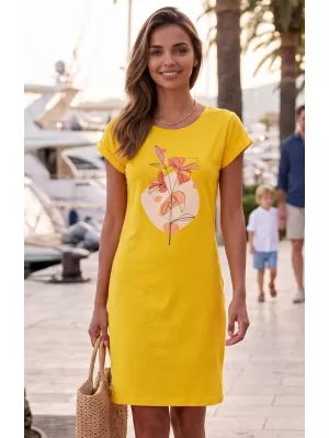 Frauen erweitert t -Shirt/Kleid ALTISPORT ALW187178 BERNSTEIN