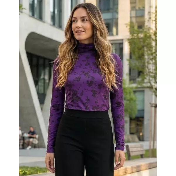  Rollkragenpullover für Damen ALTISPORT DAELIA LILA 
