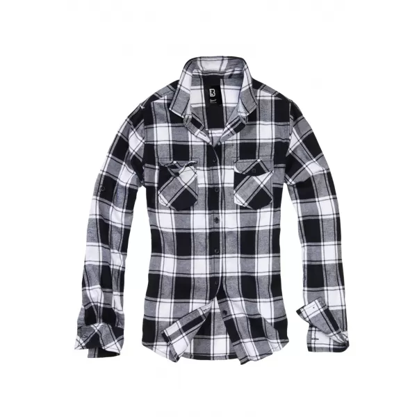  Hemd BRANDIT BD9336 WEIß/SCHWARZ 