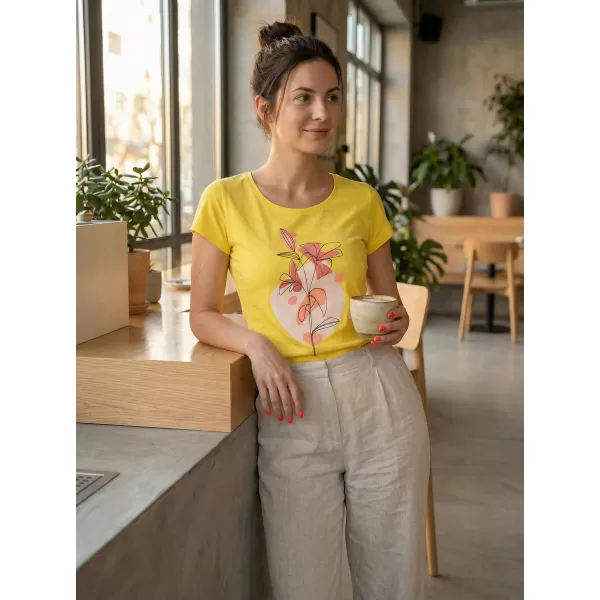  T -Shirt ALTISPORT ALW187122 ZITRONE 