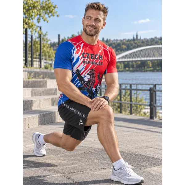  Herren Funktions-Kompressionsshirt mit kurzen Ärmeln Premium ALTISPORT VOJ/ALM036TR04 LÖWE 