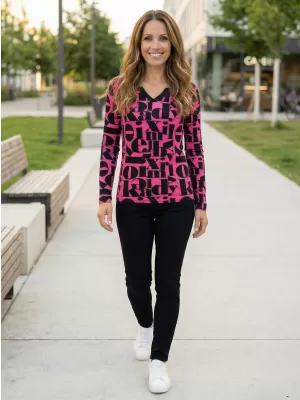 Damen-T-Shirt KIXMI TAFFY ROSA