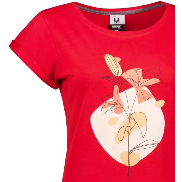  Frauen erweitert t -Shirt/Kleid ALTISPORT ALW187178 ROT 