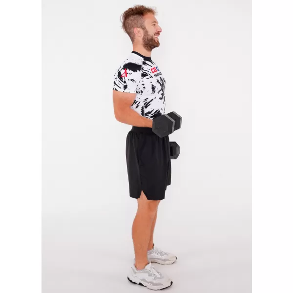  Herren Funktions-Kompressionsshirt mit kurzen Ärmeln Premium ALTISPORT VOJ/ALM036TR04 ABSTRAKTION 