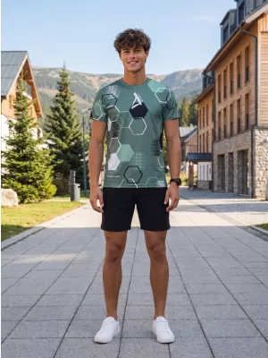Funktionelles Premium-T-Shirt für Herren ALTISPORT VOJ/ALM037TR01 KHAKI/MILITÄR