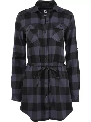 Hemd BRANDIT BD44006 SCHWARZ/GRAU