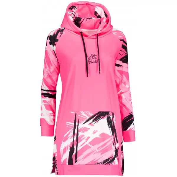  Funktionelles erweitertes Damen-Sweatshirt Premium ALTISPORT VOJ/ALW039MI03 FLUO-ROSA 