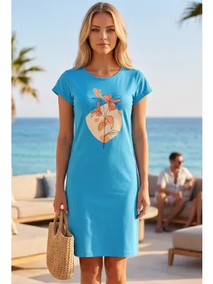 Frauen erweitert t -Shirt/Kleid ALTISPORT ALW187178 TÜRKIS