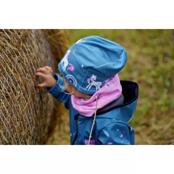  Fleece-Halstuch für Kinder WAMU JEDNOROŽCI ROSA 