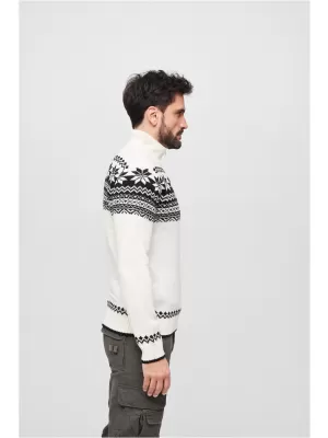 Herren -Sweatshirt BRANDIT TROYER NORWEGER BD5029 WEIß