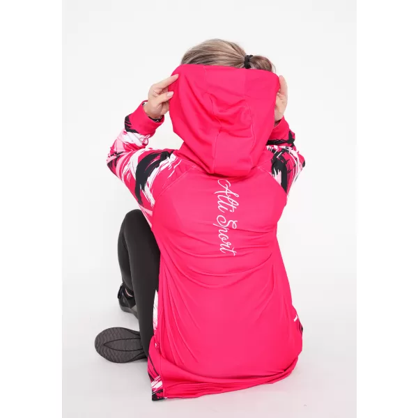  Funktionelles erweitertes Damen-Sweatshirt Premium ALTISPORT VOJ/ALW039MI03 VIVA MAGENTA 