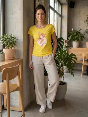 T -Shirt ALTISPORT ALW187122 ZITRONE