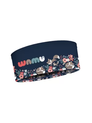 Sport-Stirnband für Kinder WAMU LIŠKY BLAU