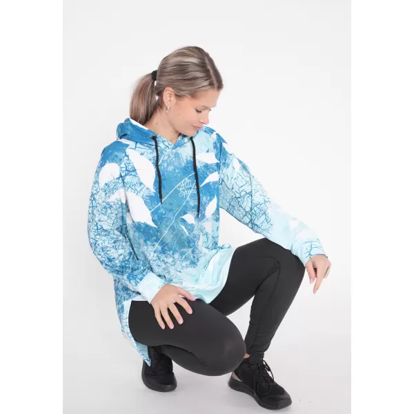  Funktionelles erweitertes Damen-Sweatshirt Premium ALTISPORT VOJ/ALW020MI03 BLAU 