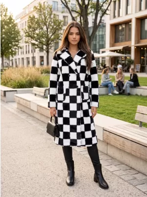 Damen-Sweatshirt KIXMI TESA SCHWARZ-WEISS