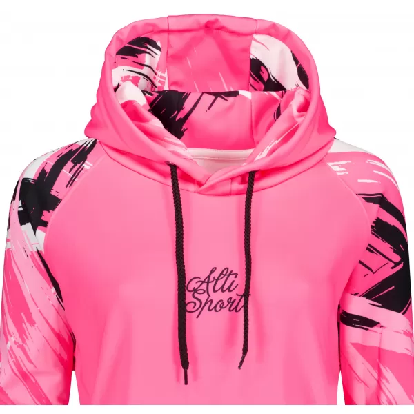  Funktionelles erweitertes Damen-Sweatshirt Premium ALTISPORT VOJ/ALW039MI03 FLUO-ROSA 