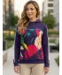 Funktionaler Sweatshirt -Prämie von Frauen ALTISPORT VOJ/ALW042MI01 MEERESBLAU