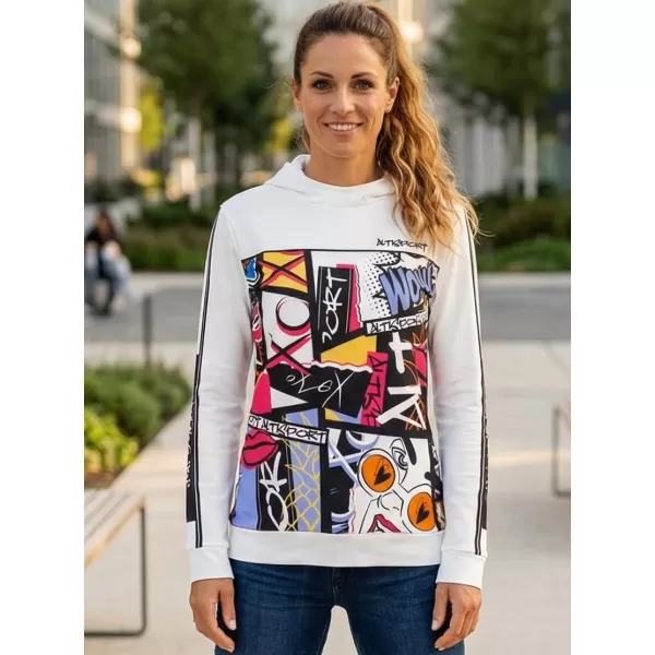 Hochwertiges Funktions-Sweatshirt für Damen ALTISPORT VOJ/ALW041MI01 WEIß 