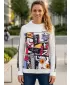 Hochwertiges Funktions-Sweatshirt für Damen ALTISPORT VOJ/ALW041MI01 WEIß