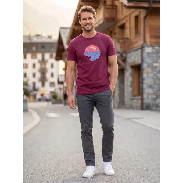  Herren-T-Shirt ALTISPORT ALM186129 FUCHSIE 