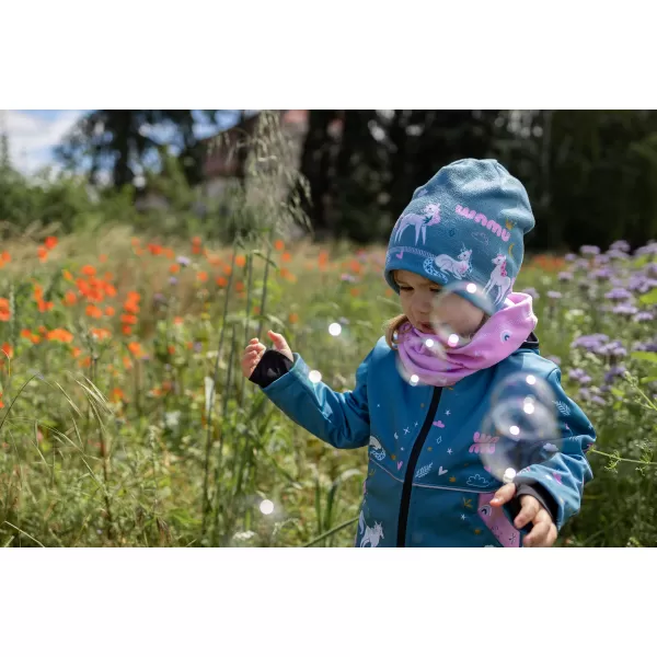  Baby Softshell Jacke WAMU JEDNOROŽCI BLAU 