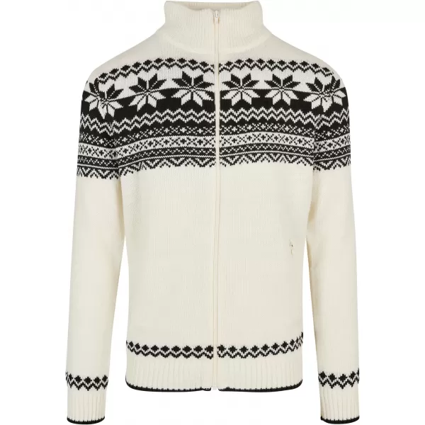  Herren Sweatshirt BRANDIT CARDIGAN NORWEGER BD5030 WEIß 