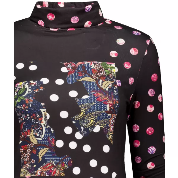  Rollkragenpullover für Damen KIXMI TINA SCHWARZ 