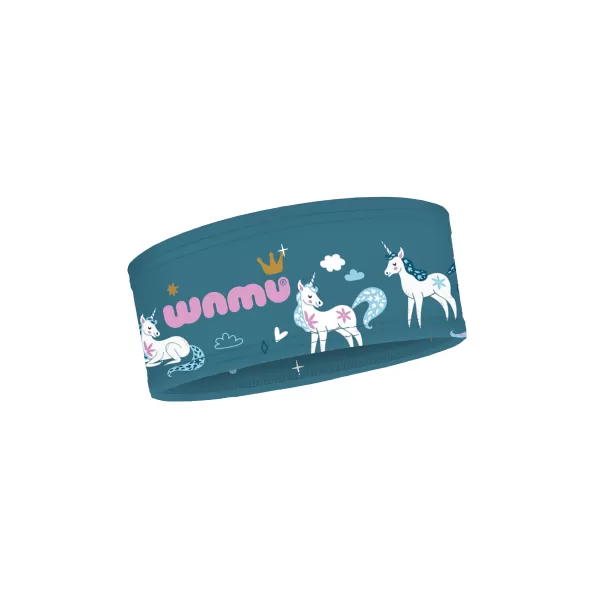  Sport-Stirnband für Kinder WAMU JEDNOROŽCI BLAU 