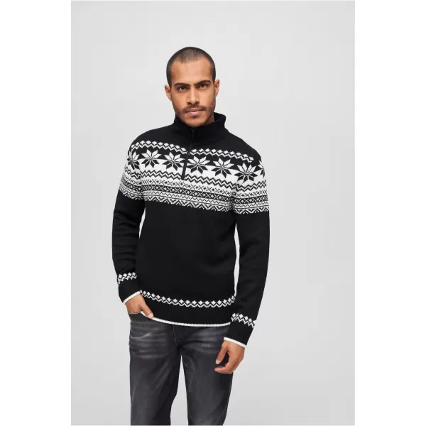  Herren Sweatshirt BRANDIT TROYER NORWEGER BD5029 SCHWARZ 
