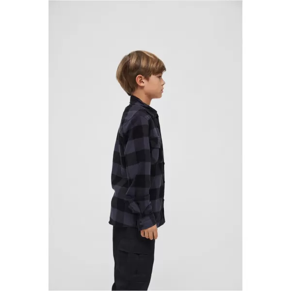  Hemd BRANDIT BD6016 SCHWARZ/GRAU 