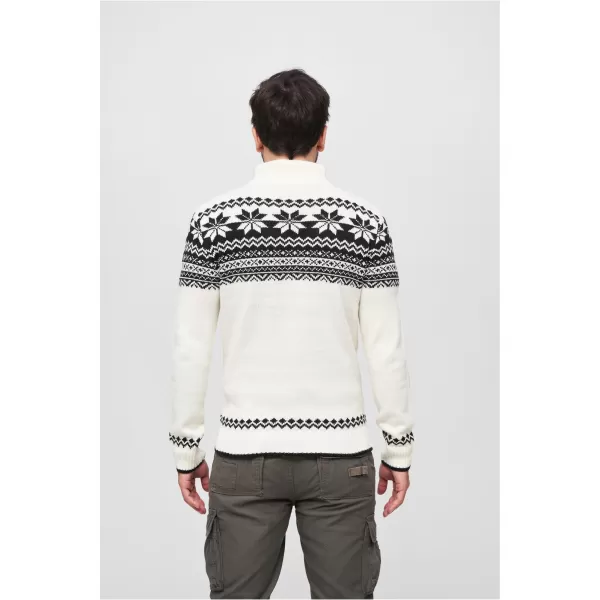  Herren Sweatshirt BRANDIT CARDIGAN NORWEGER BD5030 WEIß 
