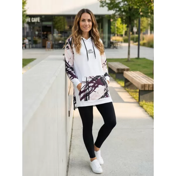  Funktionelles erweitertes Damen-Sweatshirt Premium ALTISPORT VOJ/ALW039MI03 WEIß 