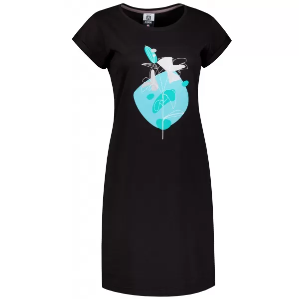  Frauen erweitert t -Shirt/Kleid ALTISPORT ALW187178 SCHWARZ -BLUE 