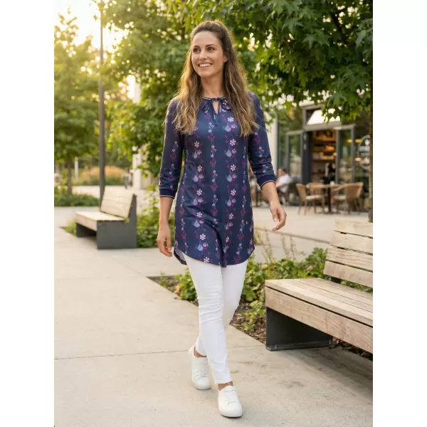  Damen-T-Shirt KIXMI TRISHA DUNKELBLAU 