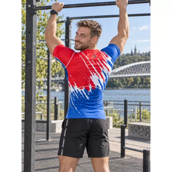  Herren Funktions-Kompressionsshirt mit kurzen Ärmeln Premium ALTISPORT VOJ/ALM036TR04 LÖWE 