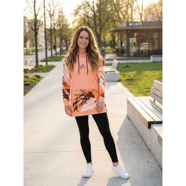  Funktionelles erweitertes Damen-Sweatshirt Premium ALTISPORT VOJ/ALW039MI03 ORANGE 