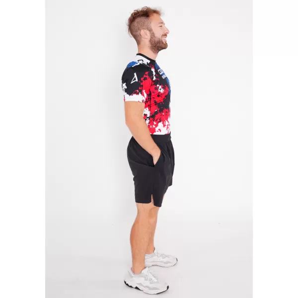  Herren Funktions-Kompressionsshirt mit kurzen Ärmeln Premium ALTISPORT VOJ/ALM036TR04 FLECKEN 