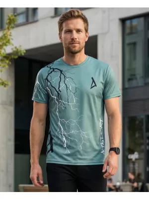 Funktionelles Premium-T-Shirt für Herren ALTISPORT VOJ/ALM004TR01 KHAKI/MILITÄR