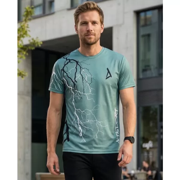  Funktionelles Premium-T-Shirt für Herren ALTISPORT VOJ/ALM004TR01 KHAKI/MILITÄR 