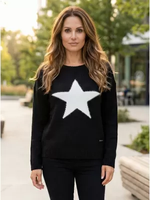 Damenpullover KIXMI THEMIS SCHWARZ