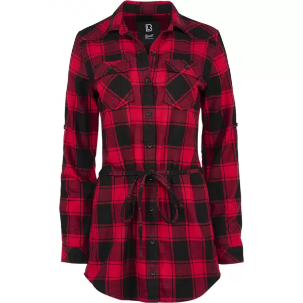  Hemd BRANDIT BD44006 ROT/SCHWARZ 