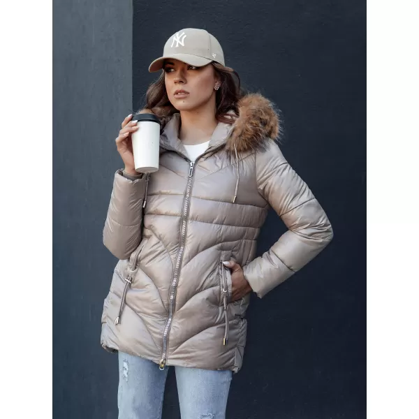  Damenjacke DSTREET WINTERCHIC KARAMELL 