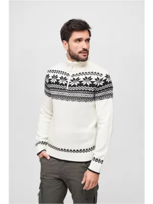 Herren -Sweatshirt BRANDIT TROYER NORWEGER BD5029 WEIß