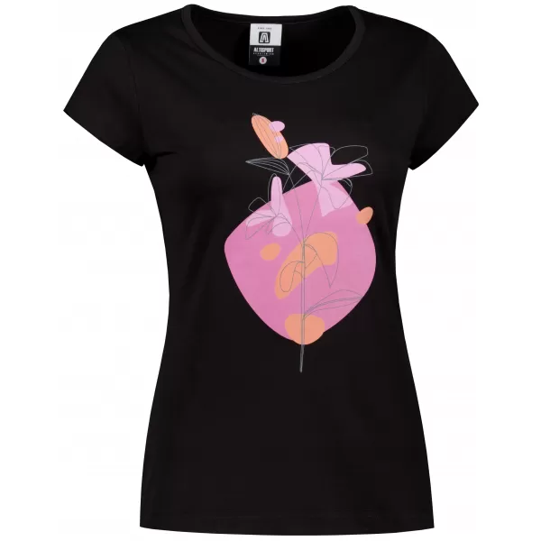  T -Shirt ALTISPORT ALW187122 SCHWARZ -PINK 
