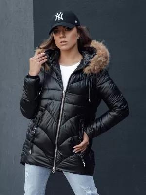 Damenjacke DSTREET WINTERCHIC SCHWARZ