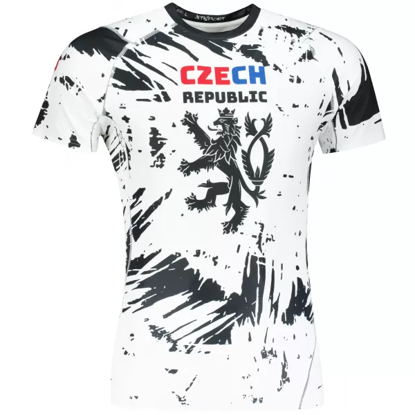  Herren Funktions-Kompressionsshirt mit kurzen Ärmeln Premium ALTISPORT VOJ/ALM036TR04 ABSTRAKTION 