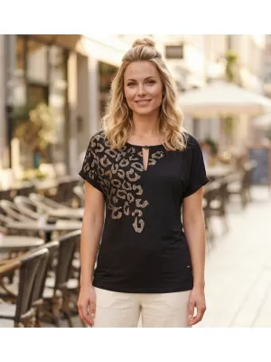 Damen-T-Shirt ALTISPORT DAFFY SCHWARZ